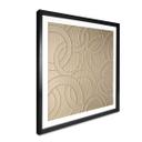 Póster Anillos Abstractos beige - Grande - Cuadrado