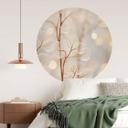 Wallsticker Filigran blade Beige - Treechild - Rund