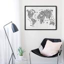 Póster mapamundi - La vuelta al mundo