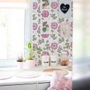 Tapet med mønster - akvarelblomster 05 - pink