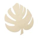 Arte en madera de álamo - Hoja de Monstera 03
