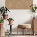 Rumdeler, skillevæg bjerge - MDF naturligt look