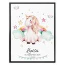 Poster Kvilis - Rêves de licornes + Texte à personnaliser