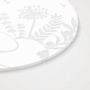 Akrylglasbillede, vinduesbillede til ophængning Sovende ræv - Rund