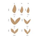 Hojas decorativas bosque de abedules - juego de extensión - MDF naturaleza