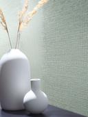Papel pintado no tejido con rayas y finas líneas textura verde