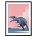 Póster Dinosaurio Giganotosaurus - Póster Infantil - Marrón