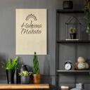 Cuadro decorativo de álamo - Hakuna Matata con flor