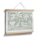 Póster animales de la jungla en verde tropical - Kikki Belle