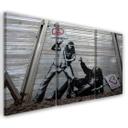 3 stykke lærredstryk, Banksy lærredstryk Street Art