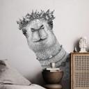 Wallsticker lama-hoved - Korenkova