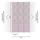 Birds & Branches Pink - blomstermønster med træpanel - ikke-vævet tapet, der kan udvides