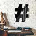Lettre décorative en verre acrylique - Hashtag