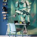 Vlies Fototapete - Mandalorian Stormtrooper Print - 200 x 280 cm