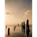 Papier peint photo Posts at Sunset - 192x260 cm