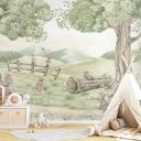 Fotomural habitación de los niños ratón de la familia en el bosque - Kikki Belle