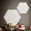 Hexagon - Alu-Dibond birketræfinér og snefnug