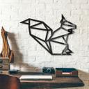 Decoración acrílica Origami ardilla