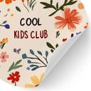 Wallsticker Cool Kids Club Farverige blomster - Treechild - Rund