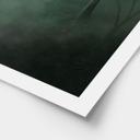 Poster Bosmagie in de ochtendmist groen - Ms Tiff