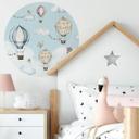 Wallsticker Rundt Oliver Robins - Balloon Bonanza