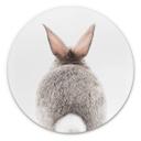 Tableau sur alu-Dibond rond Sisi & Seb - bas de lapin