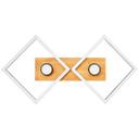 Deckenleuchte Vincent, braun, 70,7 x 35,4 cm, Holz Lampe