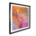 Póster abstracto de un colorido jardín de rosas - Fagan - Cuadrado