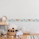 A.S. Création Lovely Kids Frise autocollante enfant - Bleu, Orange