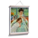 Póster - Cassatt - Una joven madre cose