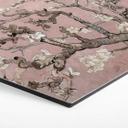Hexagone - alu-Dibond van Gogh - Amandier en fleurs rose