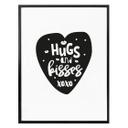Póster Besos y abrazos