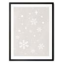 Póster de Navidad - Copos de nieve - Orara Studio