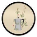 Póster Frida Floral Studio - Mocha Floral - Redondo