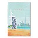 Acrylglas Dubai Strand - Burj Al Arab - Rivers