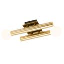 Wandleuchte Lena, gold, 7,5 x 33,5 cm, Metall Wandlampe, dimmbar