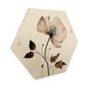 Sekskantet træ Dried Flowers in Cream - Treechild