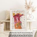 Póster sock love meets flower power - Mokate