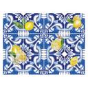 Azulejos Adhesivos Siciliana en azul con limones - lote de 12