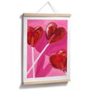 Póster Llave y Mar - Piruleta en forma de corazón