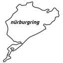 Wallsticker - Nürburgring Silhouette