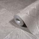 Non-woven tapet i grå, beige ternet, diamantmønster grafisk geometrisk