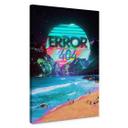 Lienzo Error 404 en la playa - Nicebleed