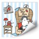 Zelfklevende Poster - Sheepworld - Tea Time