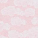 Papel pintado Nube rosa blanco - Papel pintado para cuarto de niños con motivo de cielo