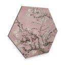 Hexagone - alu-Dibond van Gogh - Amandier en fleurs rose