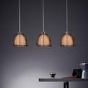 Pendelleuchte Maxime, braun, 121 x 80 cm, Glas Pendellampe, dimmbar