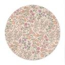 Póster Pradera Flores Vintage - Beige - Decoración Floral - Redondo