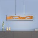 Pendelleuchte Elea, braun, 150 x 100 cm, Holz Pendellampe