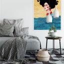 Poster autocollant Hülya - Dessus et dessous